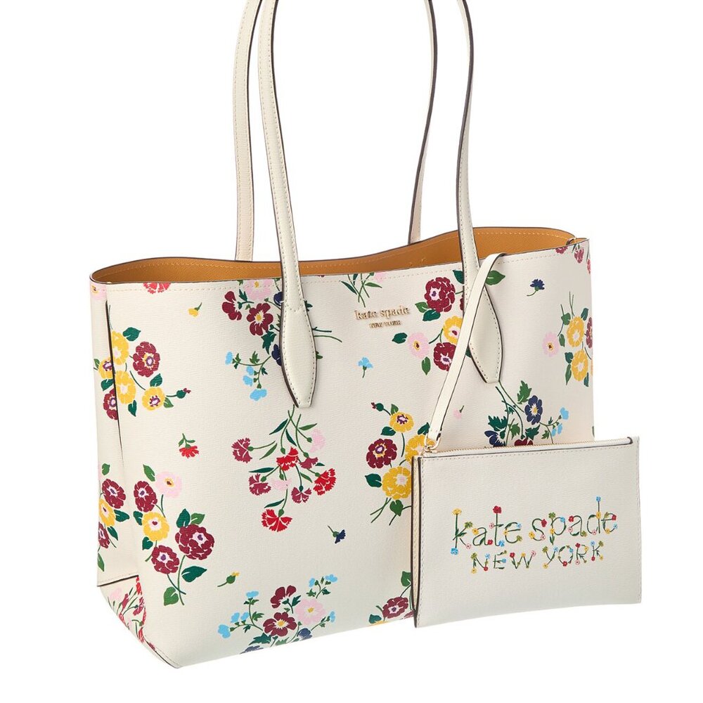 kate spade new york All Day Bouquet Toss Large Tote - Halo White - Picture 3 of 6